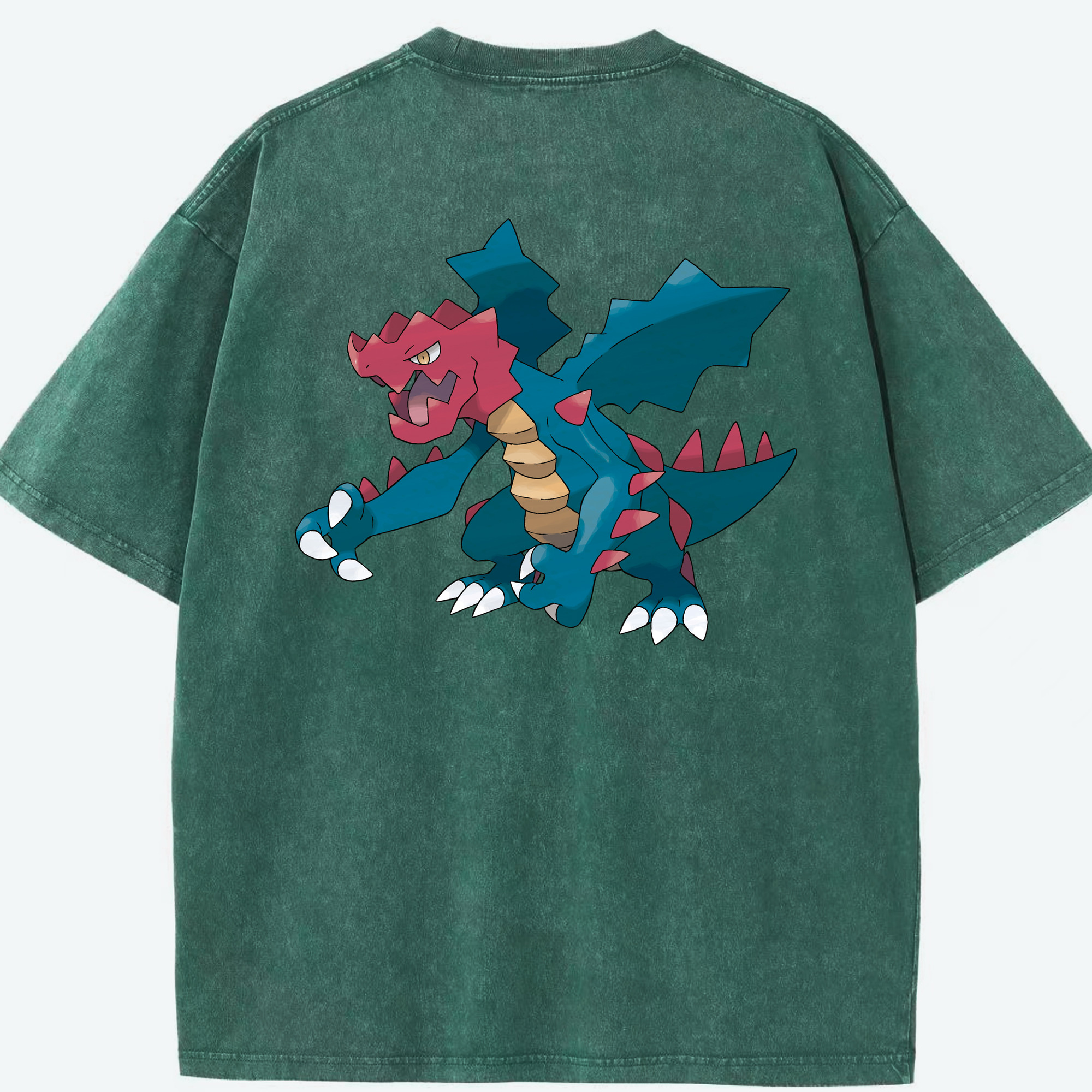 （画像用） ポケットモンスター Pokémon 綿100% ヴィンテージ風 半袖Tシャツ（背面プリント）